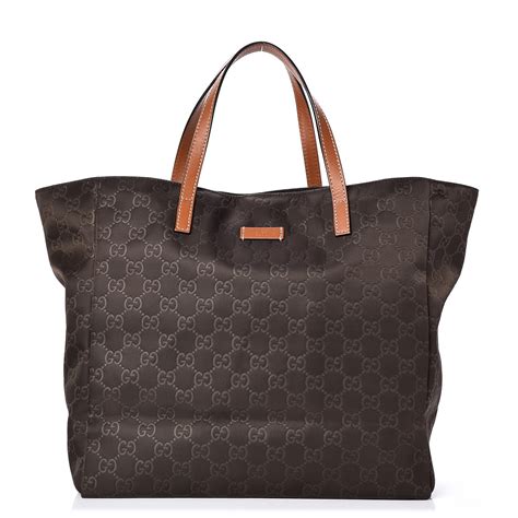 gucci gg guccissima nylon tote bag|gucci embossed leather tote bag.